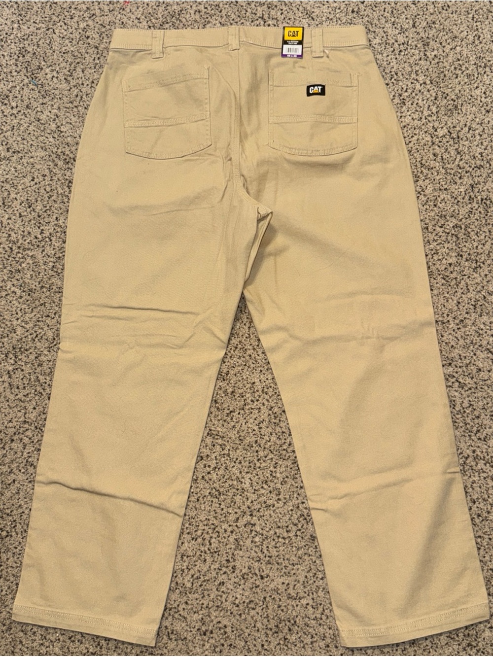 NWT Caterpillar CAT Men’s Stretch Canvas Straight Fit Utlility Pant Khaki 40x30